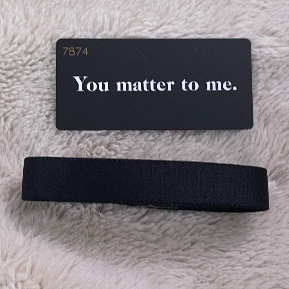NWT Zox wristband. You Matter to Me. #7874. Cause Release. Size Large unisex